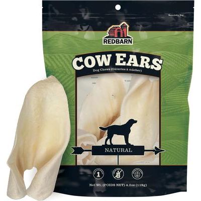 Premios para perros de orejas de res totalmente naturales, bolsa de 4.2 oz