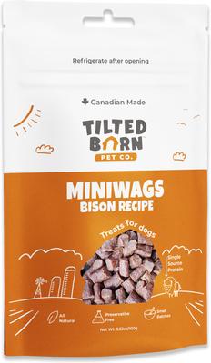 Bison Miniwags Recipe Dog Treats, 3.53-oz bag
