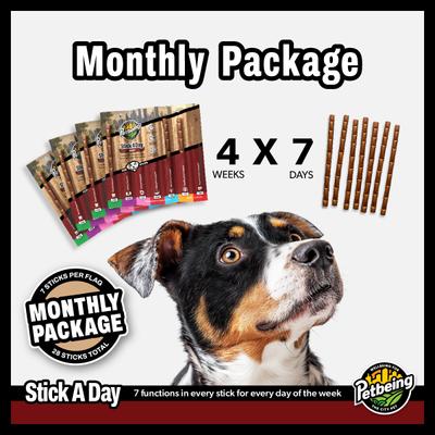 Stick a Day 7-in-1 Daily Beef Chew Supplement for Dogs, 28 count