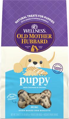 Galletas mini horneadas naturales para cachorros de Wellness Classic, bolsa de 20 oz