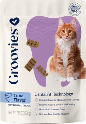 Tuna Flavor Dental Cat Chews, 7.05-oz bag