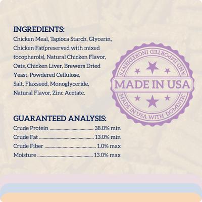 Masticables dentales para gatos con sabor a pollo, bolsa de 7.05 oz