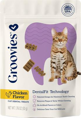 Tuna Flavor Dental Cat Chews, 7.05-oz bag