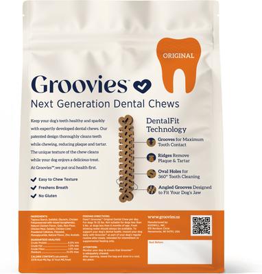 Original Medium Chicken Flavor Dental Dog Chews, 45 count