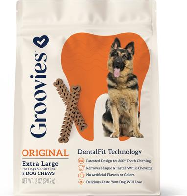 Original Small Chicken Flavor Dental Dog Chews, 96 count