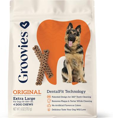 Senior Small Chicken Flavor Dental Dog Chews, 43 count