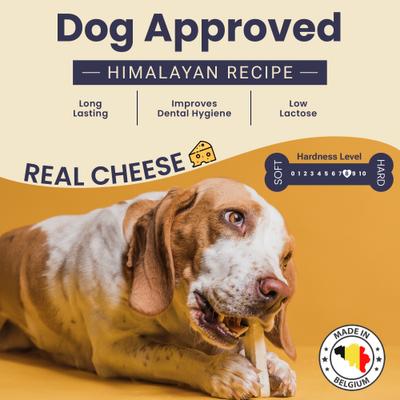 Belgian Himalayan Cheese Recipe Dog Chew, Small, 4 count
