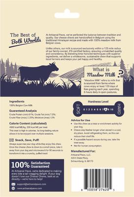 Belgian Himalayan Cheese Recipe Dog Chew, Small, 4 count