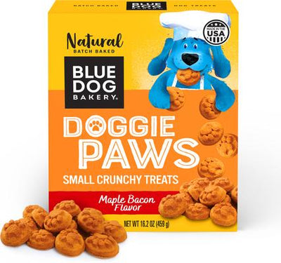Golosinas para perros Doggie Paws con tocino y arce, caja de 16.2 oz
