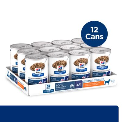 Bundle: Hill's Prescription Diet z/d Original Skin/Food Sensitivities Dry + Canned Dog Food