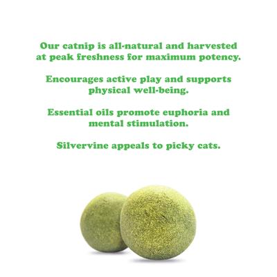 Purrple Passion Compressed Catnip Ball Refill, 2 count