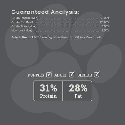 Perfect Balance Beef Meatballs Freeze-Dried Dog Treats, 4-oz bag