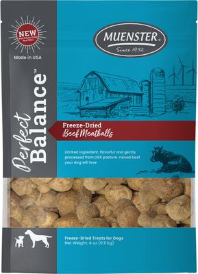 Perfect Balance Beef Meatballs Freeze-Dried Dog Treats, 4-oz bag