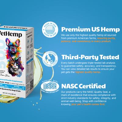 Full-Spectrum Hemp Extract Tincture for Dogs & Cats, 500-mg