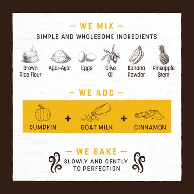 No-Hide Seasonal Rolls Pumpkin Spice Recipe Large Natural Rawhide Alternative Dog Chew