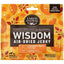Receta de tiras de cecina natural premium Wisdom, secadas al aire, para perros, con codorniz, pato y ganso, bolsa de 4 oz