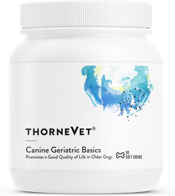 Canine Geriatric Basics Chew Supplement for Senior Dogs, 90 count jar