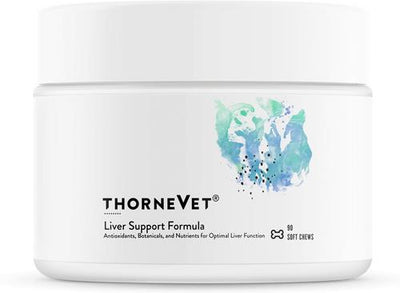 Liver Support Formula Chew Supplement for Dogs, 90 count jar