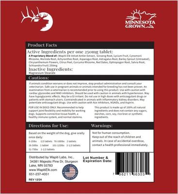 Mobility Formula Dog Powder Supplement, 0.53-oz bottle