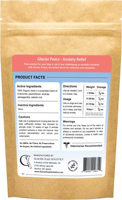 Glacier Peace Anxiety Relief Powder for Dogs & Cats, 3-oz