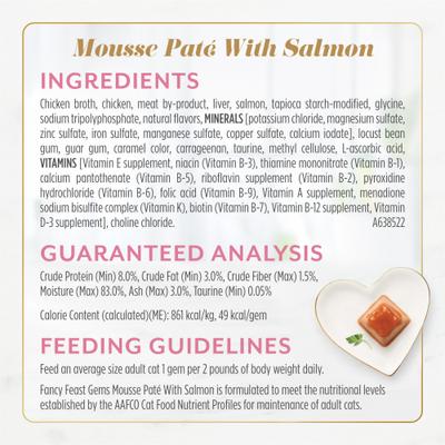 Gems Mousse Pate Salmon & Tuna Variety Pack Grain-Free Wet Cat Food, 2-oz tray, 16 count