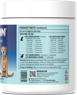 Hip & Joint Health Supplements for Dogs & Cats, 120 count