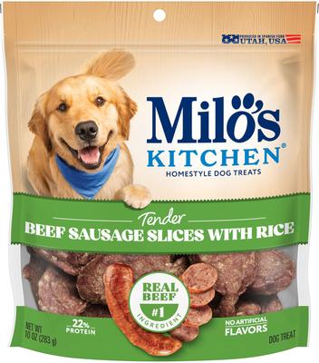 Chicken & Apple Sausage Slices Dog Treats, 18-oz bag