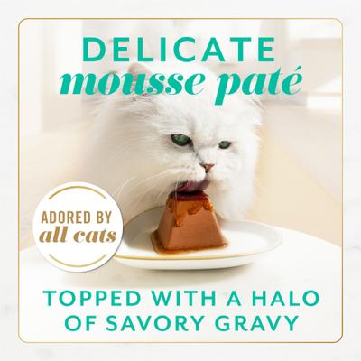 Gems Mousse Tuna & a Halo of Savory Gravy Pate Wet Cat Food, 2-oz tray, 16 count