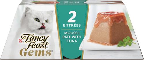 Gems Mousse Tuna & a Halo of Savory Gravy Pate Wet Cat Food, 2-oz tray, 16 count