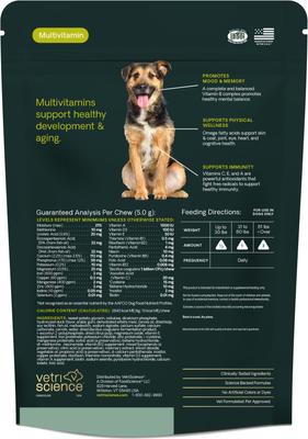 Veterinary Strength 27+ Active Health Duck Flavored Supplement Chews for Dogs, 60 Count
