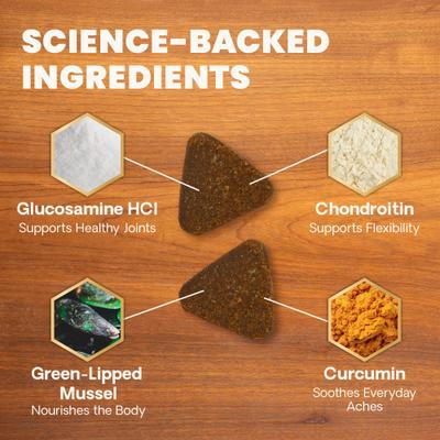 Veterinary Strength Healthy Hip & Joint Chicken Flavored Supplement Chews for Large Dogs, 60 Count