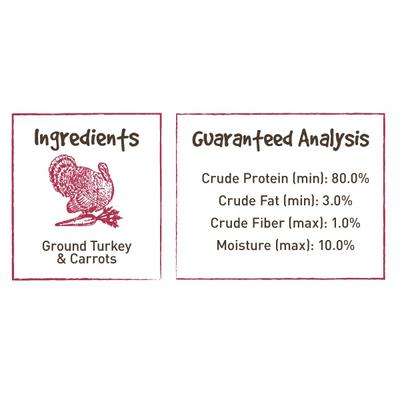 Turkey & Carrot Sliders Dehydrated Dog Treats, 5-oz bag