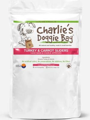 Bocadillos deshidratados de pavo y zanahoria para perros, bolsa de 5 oz