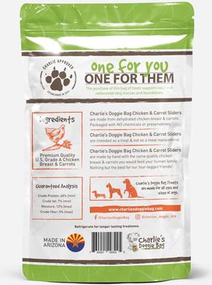 Chicken & Carrot Sliders Dehydrated Dog Treats, 5-oz bag