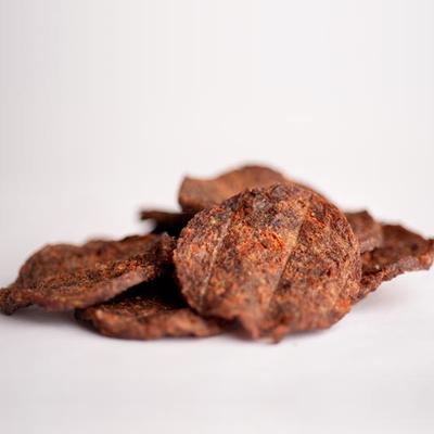 Bocadillos deshidratados de carne y zanahoria para perros, bolsa de 5 oz