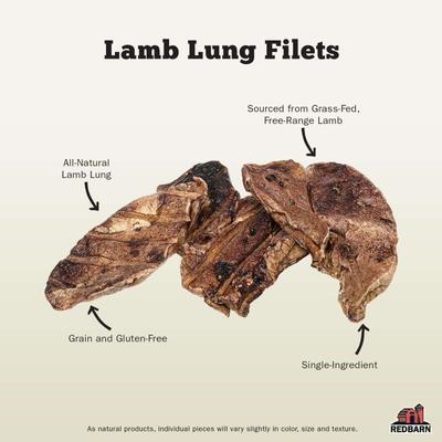 Lamb Lung Filets Dog Chew, 10-oz bag