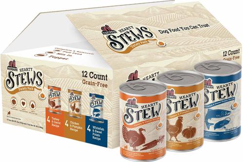 Grain-Free Turkey & Carrot Stew Wet Dog Food, 12-oz can, case of 12