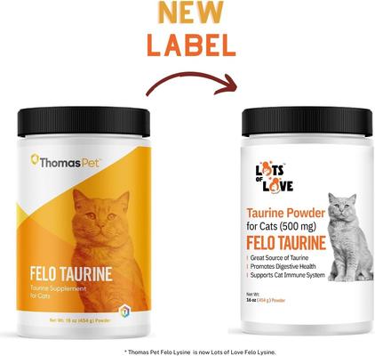 Felo Taurine Vision Powder Supplement for Cats, 16-oz jar