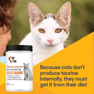 Felo Taurine Vision Powder Supplement for Cats, 16-oz jar