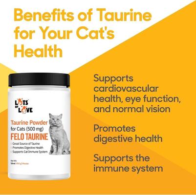 Felo Taurine Vision Powder Supplement for Cats, 16-oz jar