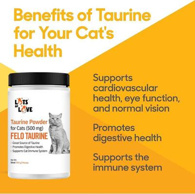 Felo Taurine Vision Powder Supplement for Cats, 16-oz jar