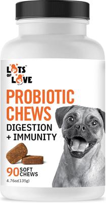 Probiotics Chew Digestive Aid for Dogs, 90 count
