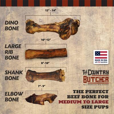 Beef Shank Bone Dog Treat, 3 count