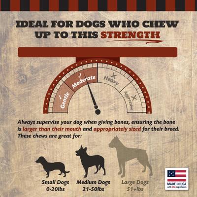 Rib Bone Dog Treat, 8 count