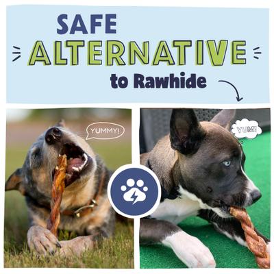 Golosinas para perros Braided Bully Sticks, bolsa de 1 lb, 9 pulgadas