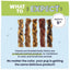Golosinas para perros Braided Bully Sticks, bolsa de 1 lb, 5 pulgadas