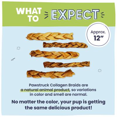 Collagen Braids Dog Treats, Large, 3 count