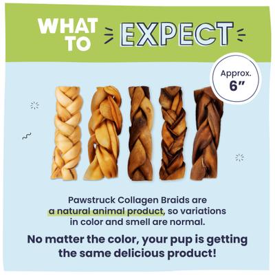 Collagen Braids Dog Treats, Small, 5 count