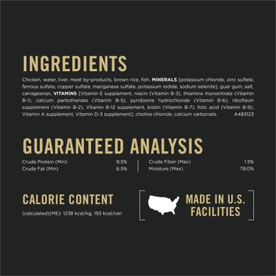 Senior Small Breed Chicken & Brown Rice Entree Pate Wet Dog Food, 5.5-oz can, case of 24