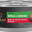 Adult Small Breed High-Protein Beef & Green Beans Entree in Gravy Shredded Wet Dog Food, 5.5-oz can, case of 24